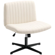 Sedia da Ufficio Regolabile con Rivestimento Tessile e Schienale ¨C Zephmum ¨C Cremewei?