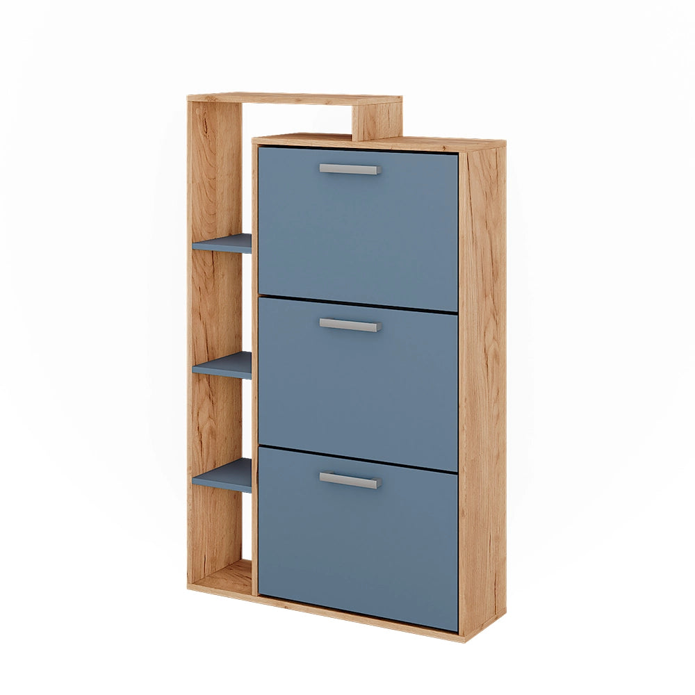 Vicco Appendiabiti Goldkraft rovere/blu 80 x 128.3 cm con 3 scomparti
