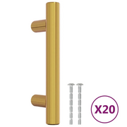 Maniglie per Mobili 20 pz Oro 64 mm in Acciaio Inox CFW9584430