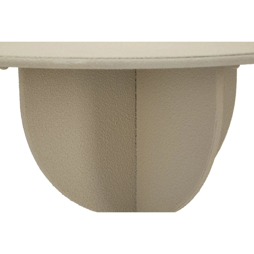Tavolino VKH800, Beige, Metallo, 45x45x58 cm