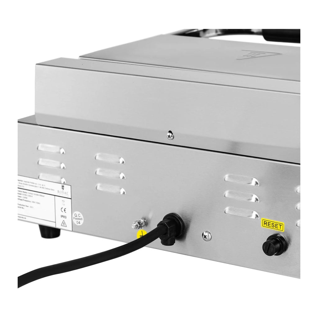 Griglia professionale per panini tostapane macchina per croque-monsieur 2200 watt 50-300°C acciaio inox 14_0004007