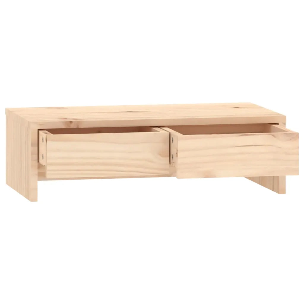 Supporto per Monitor 50x27x15 cm in Legno Massello di Pino 813954