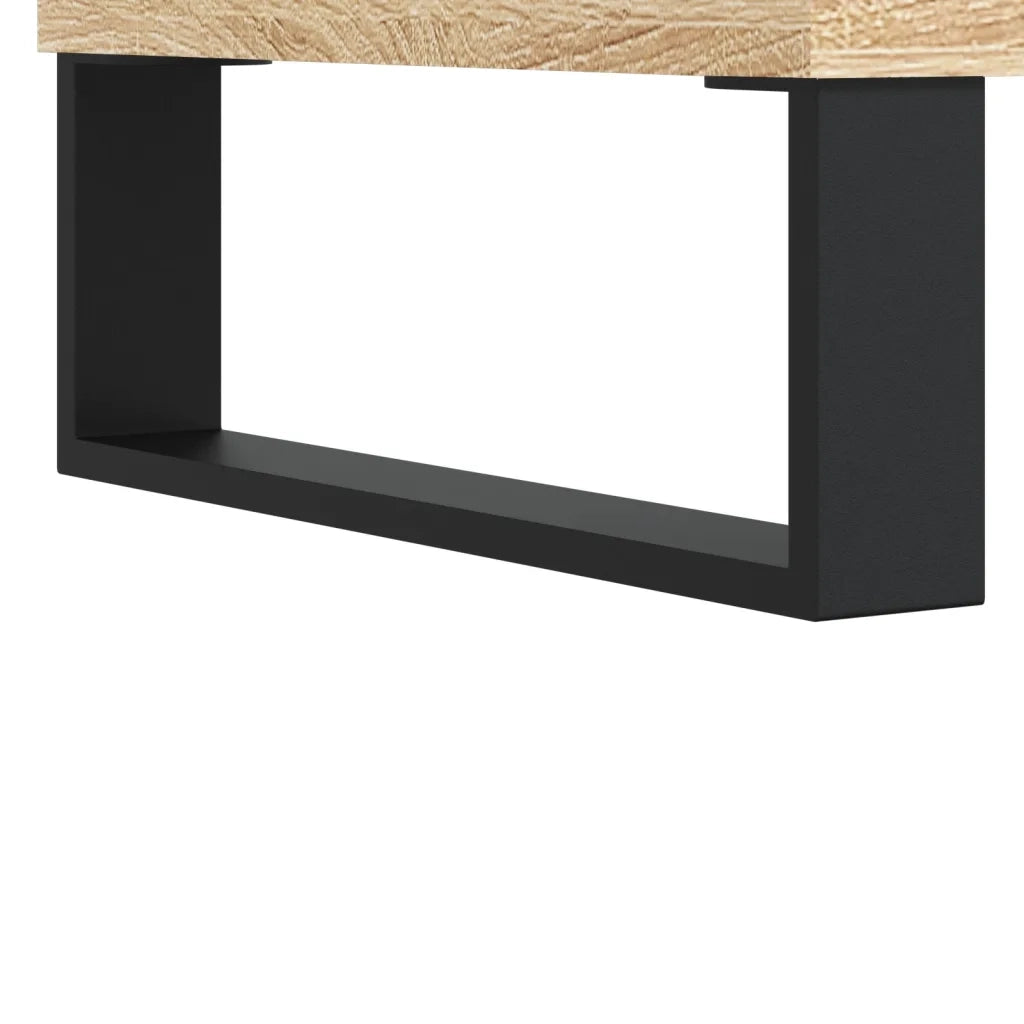 Mobile Porta Dischi Rovere Sonoma 100x38x48cm Legno Multistrato CFW7975495