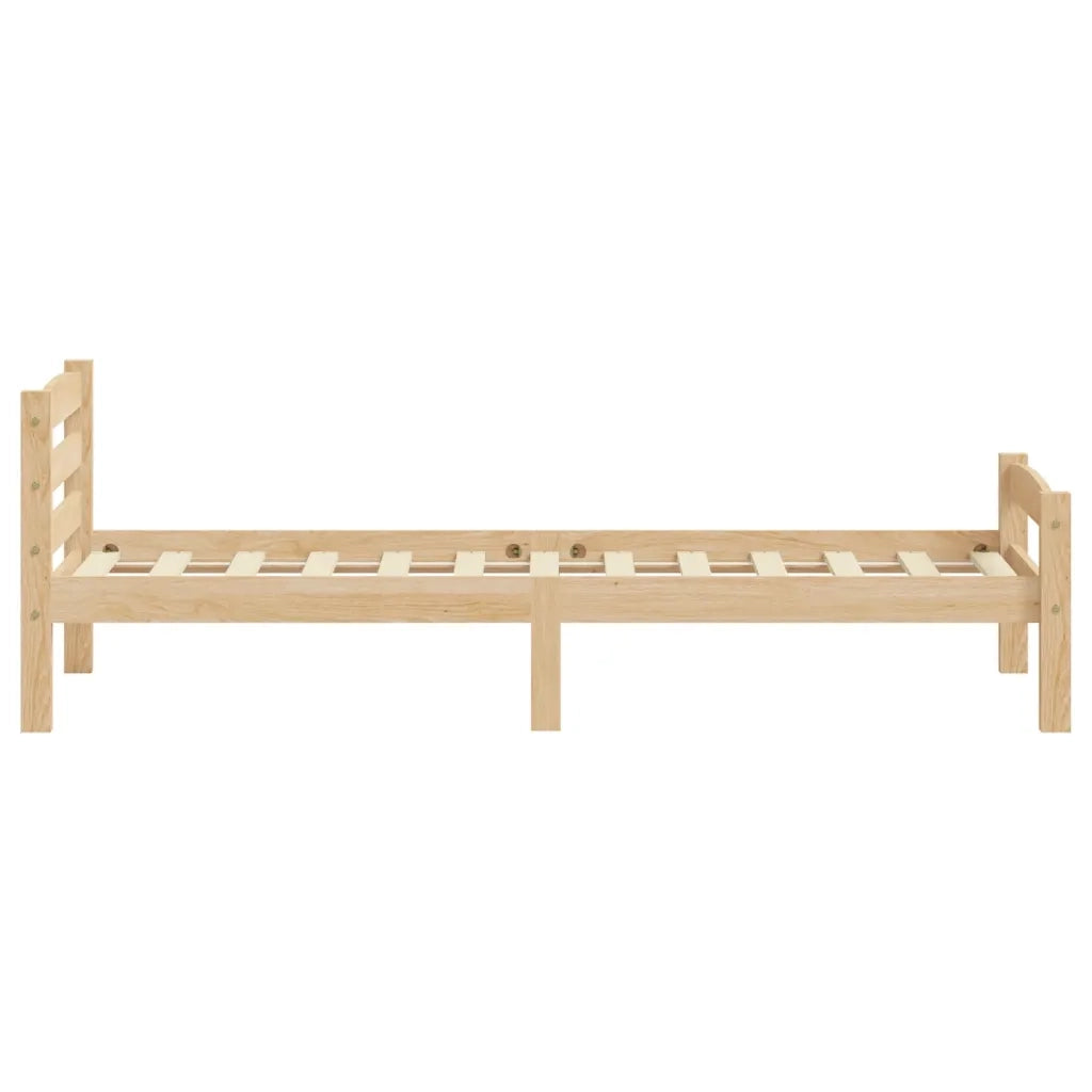 Giroletto senza Materasso-Struttura Letto 100x200 cm in Legno Massello di Pino 683544