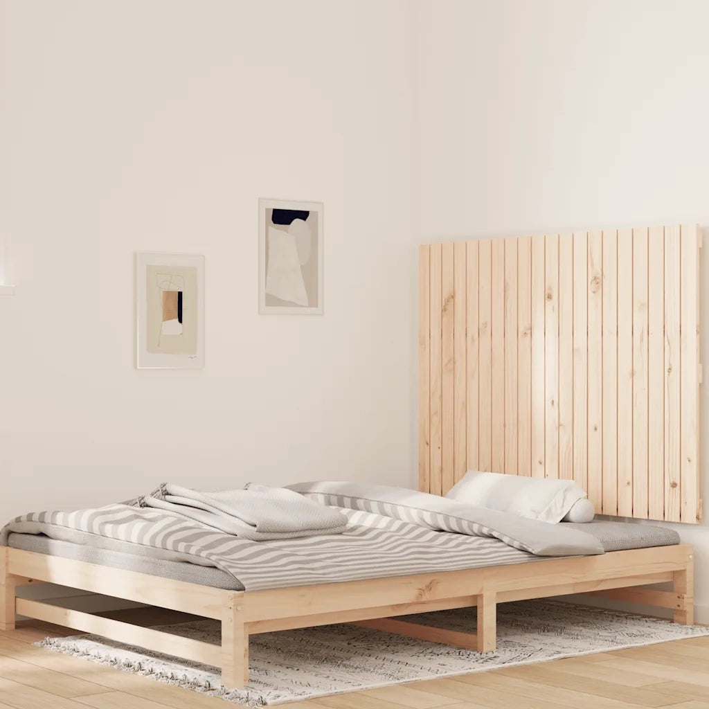 Testiera | Testata da Parete 127,5x3x90 cm in Legno Massello di Pino