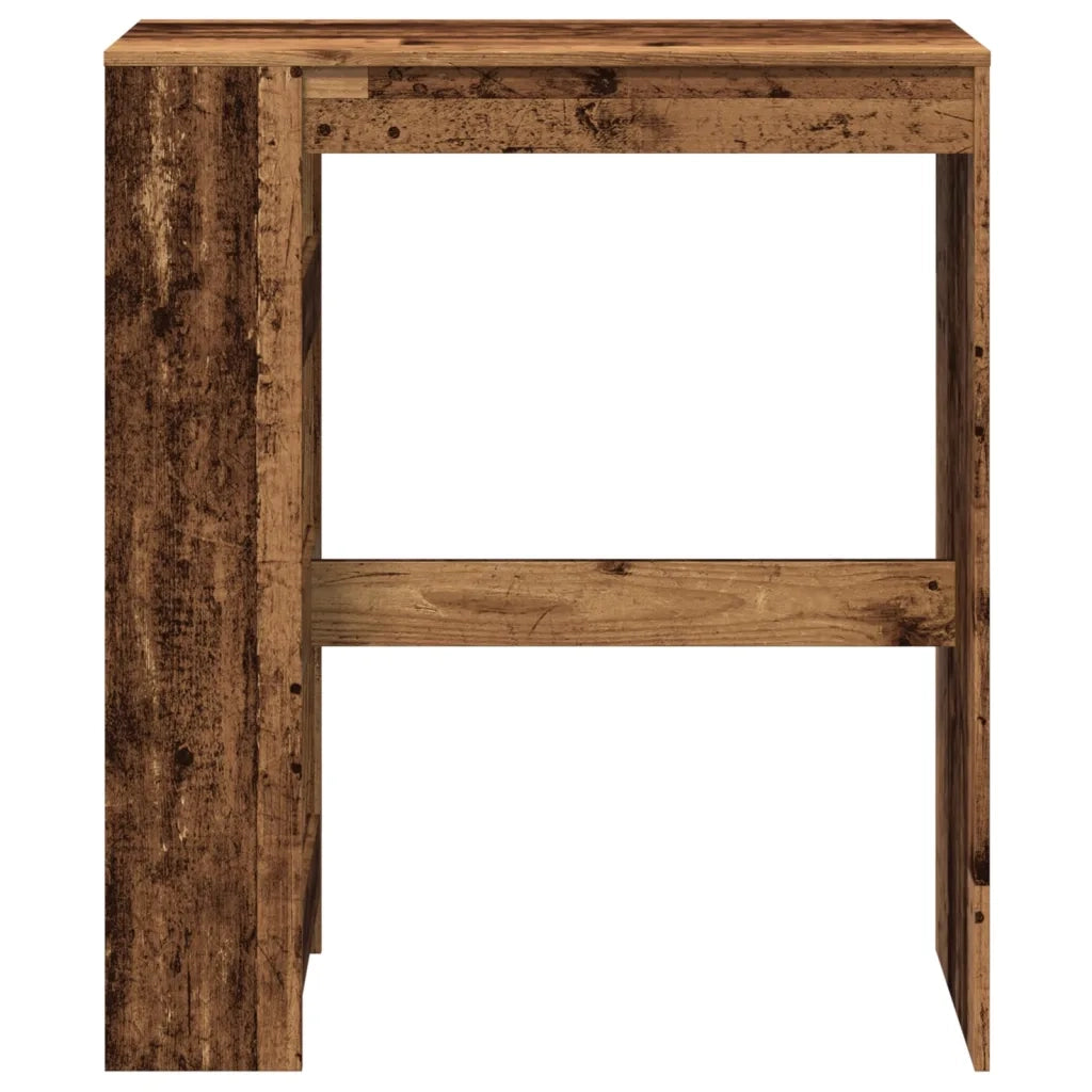 Tavolo Bar con Rastrelliera Antico 90x40x103,5 cm Multistrato 854380