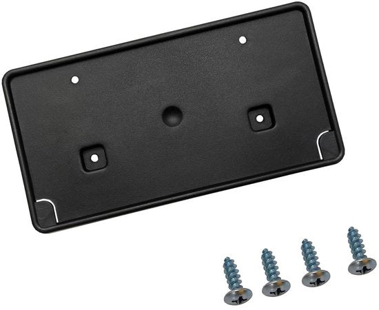 Sostegno targhino per paraurti anteriore - Compatibile con Dodge Ram 1500 dal 2013 al 2018 - Nero - ABS - Incluso con viti - Codice articolo 68141642AA - Sostegno targhino
