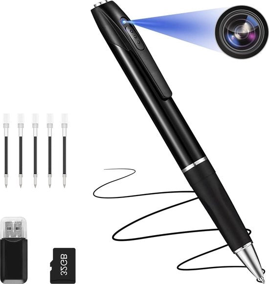 Camera di Sorveglianza Mini 32 GB 1080p Portatile 5 Incarichi
