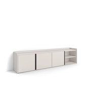 Mobile TV Soggiorno, 207x50x35 cm, Per TV fino a 80", Mobile Soggiorno, Beige