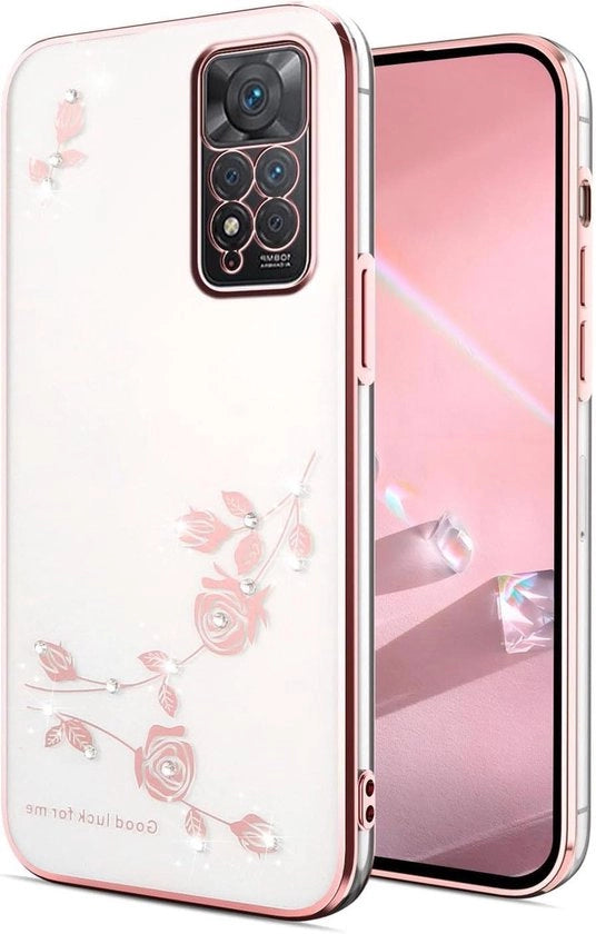 Hoes di trasparenza shockresistente morbido per Xiaomi Redmi Note 11/Redmi Note 11S 4G - Rosa