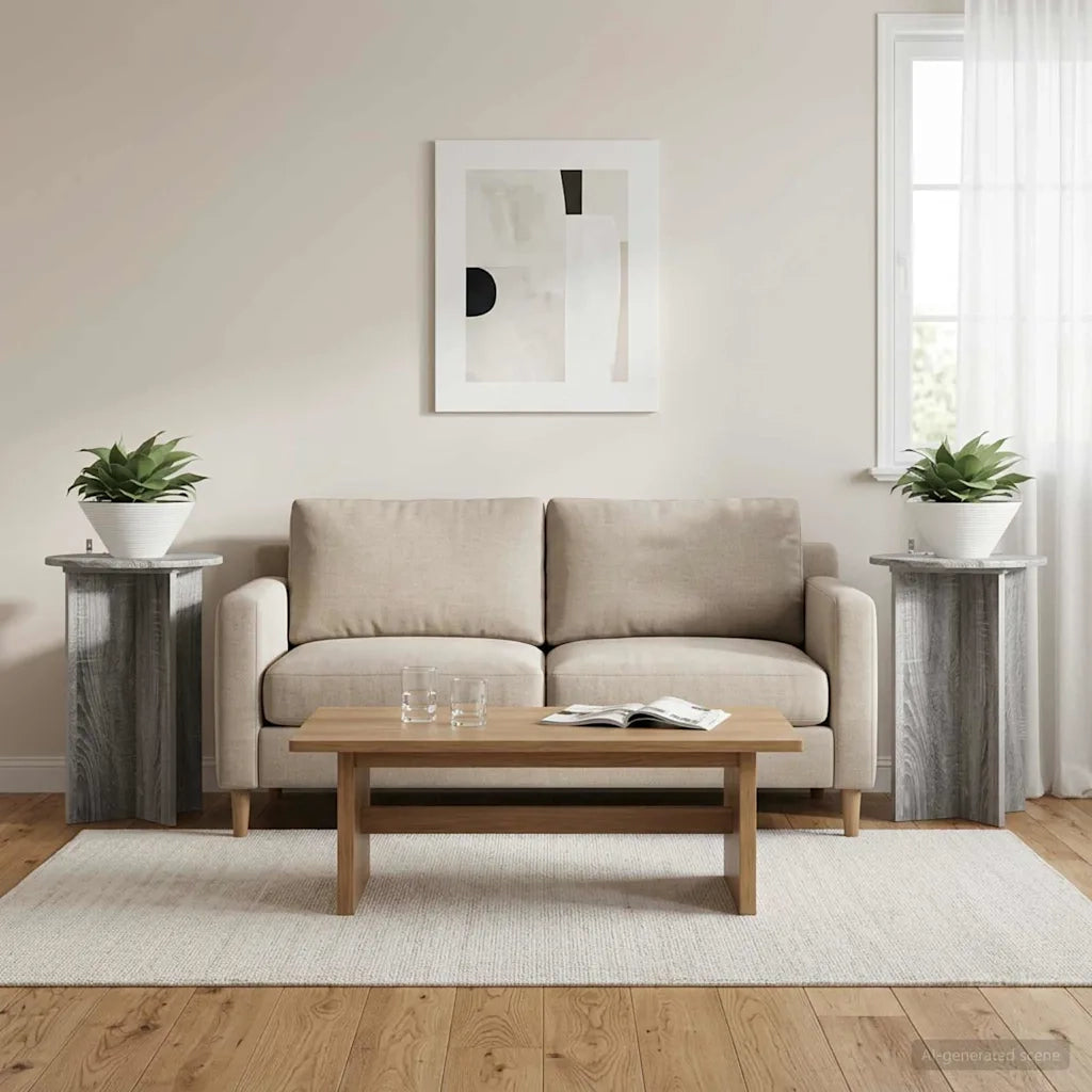 Supporto per piante 2 pcs Grigio Sonoma Ø40 x 60 cm 899714