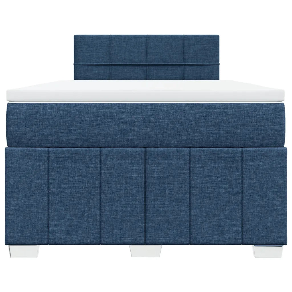Giroletto a Molle con Materasso Blu 120x200 cm in Tessuto 3289341