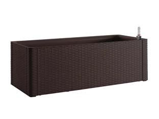 FIORIERA NATURAL DELUXE MOKA RETTANGOLARE- - cm.100x43x33h. -lt.90 -  STEFANPLAST
