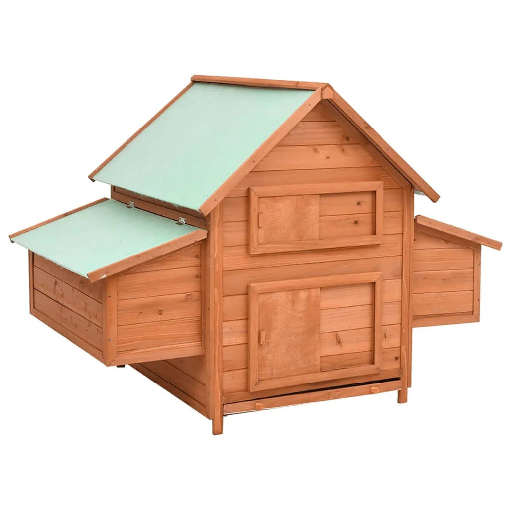 Pollaio 152 x 96 x 110 cm in legno massello di abete 02_0001666