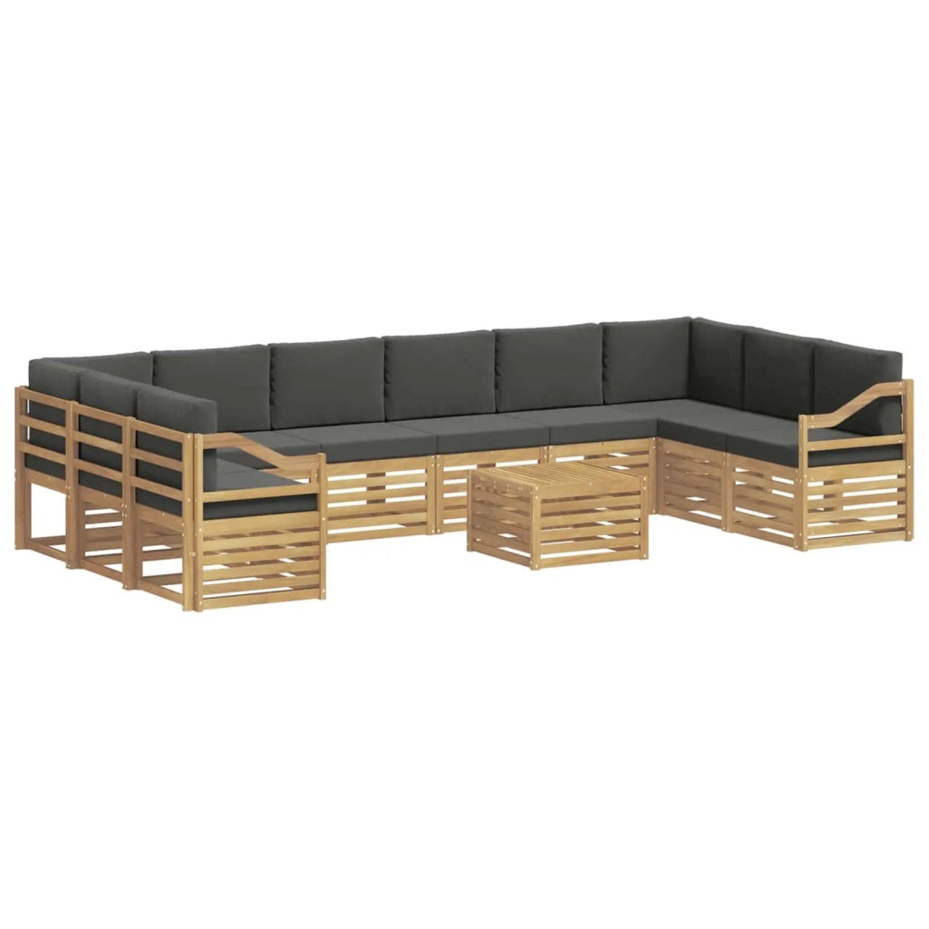 Set di divani da esterno 8 pcs Bianco e Antracite 3392642
