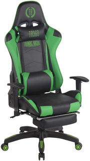 Sedia gaming ufficio Turbo Nero/verde,Finta pelle