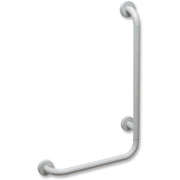 CORRIMANO ANGOLARE CON MONTANTE A DESTRA- cm. 35 x 65 dx Acciaio Inox- DH- pezzi 1