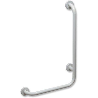 CORRIMANO ANGOLARE CON MONTANTE A DESTRA- cm. 35 x 65 dx Acciaio Inox- DH- pezzi 1