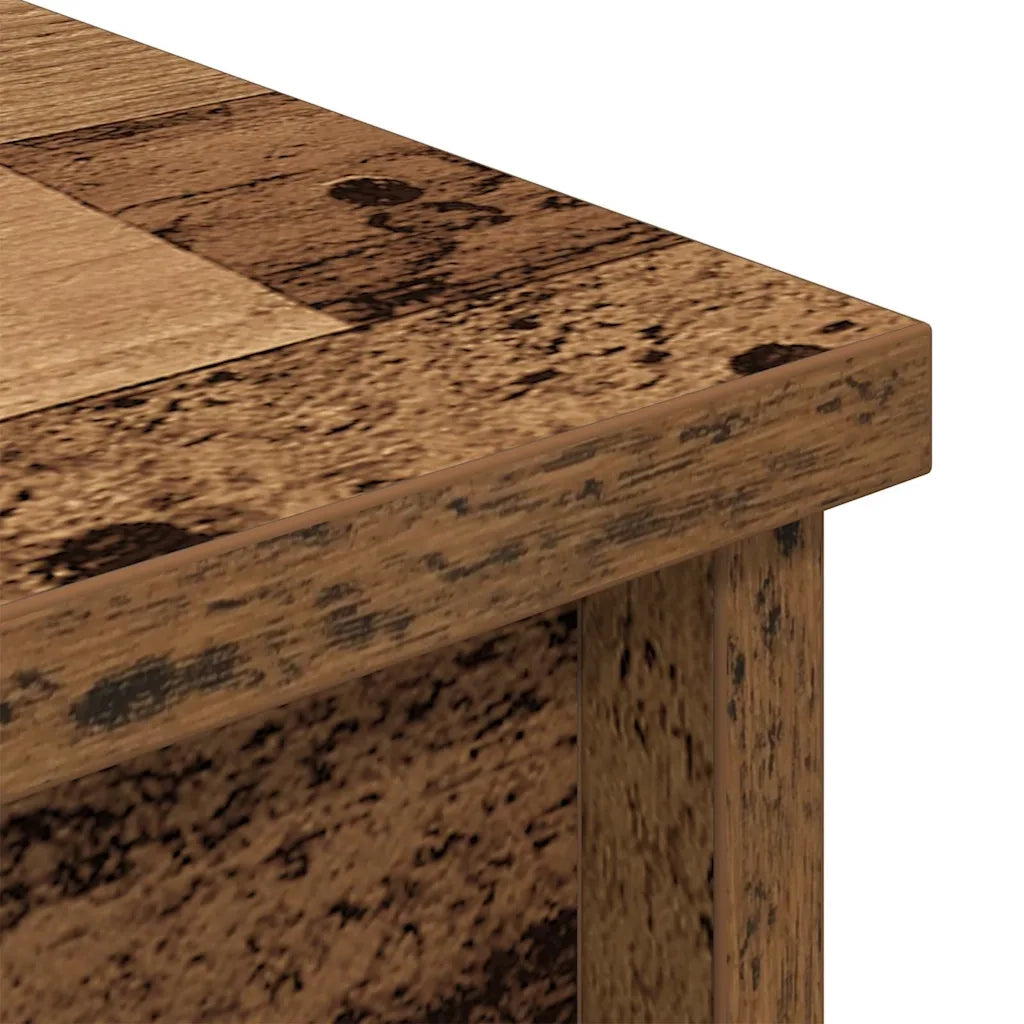 Credenza Legno Antico 70x35x180 cm in Legno Multistrato