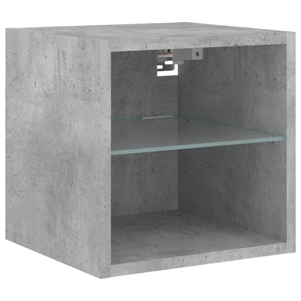 Mobile TV multimediale scaffale TV credenza mobile TV sala da pranzo soggiorno camera da letto con illuminazione a LED 7 pezzi legno ingegnerizzato grigio 02_0029466