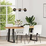 vidaXL Sedie da Pranzo 4 pz Bianche in Similpelle