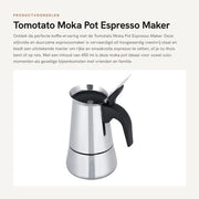 Bollitore Moka 450ml - Caffettiera in Acciaio Inox - 9 Cucchiai - Maniglia Ergonomica - Adatto per Gas/Induzione - Progettato per la Durata - Caffettiera a Stantuffo