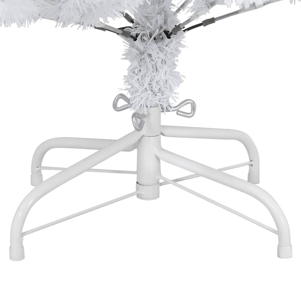 vidaXL Albero di Natale Artificiale Incernierato con Base Bianco 150cm