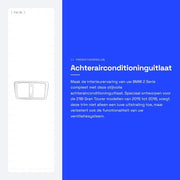 Frammaio per condizionatore d'aria con finitura alta qualità - trim in cromo - ABS plastica - accessori decorativi - adatto per 2 serie 218i Gran Tourer 2015-2018 - prevenzione di graffi e polvere - frame di ventilazione