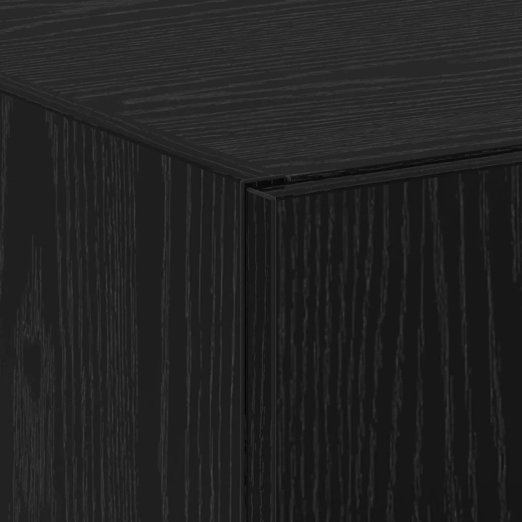 Mobile per Ufficio Rovere Nero 60 x 32 x 152,5 cm CFW3509602