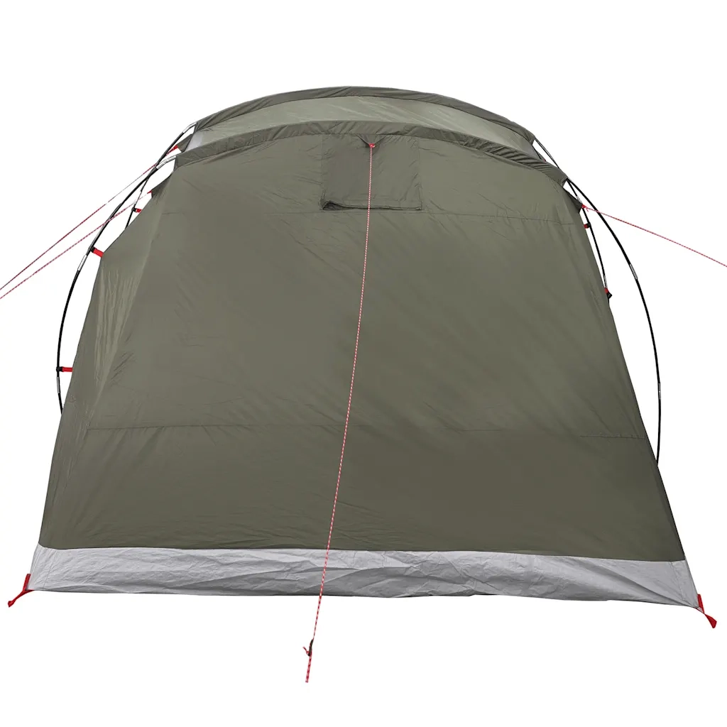 Tenda Familiare a Tunnel per 6 Persone Verde Oliva Impermeabile 4009419