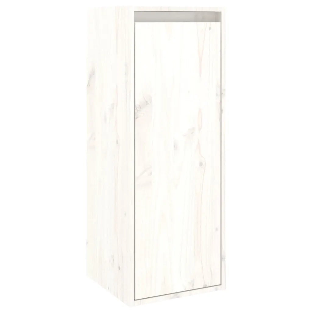 Mobili Porta TV 3 pz Bianco in Legno Massello di Pino cod mxl 13104