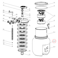 Filtro a pressione per stagni CPF-50000 Contenitore filtro per filtri per stagni Moving Bed