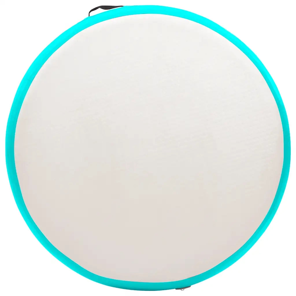 Tappetino Ginnastica Gonfiabile e Pompa 100x100x10cm PVC Verde 92705