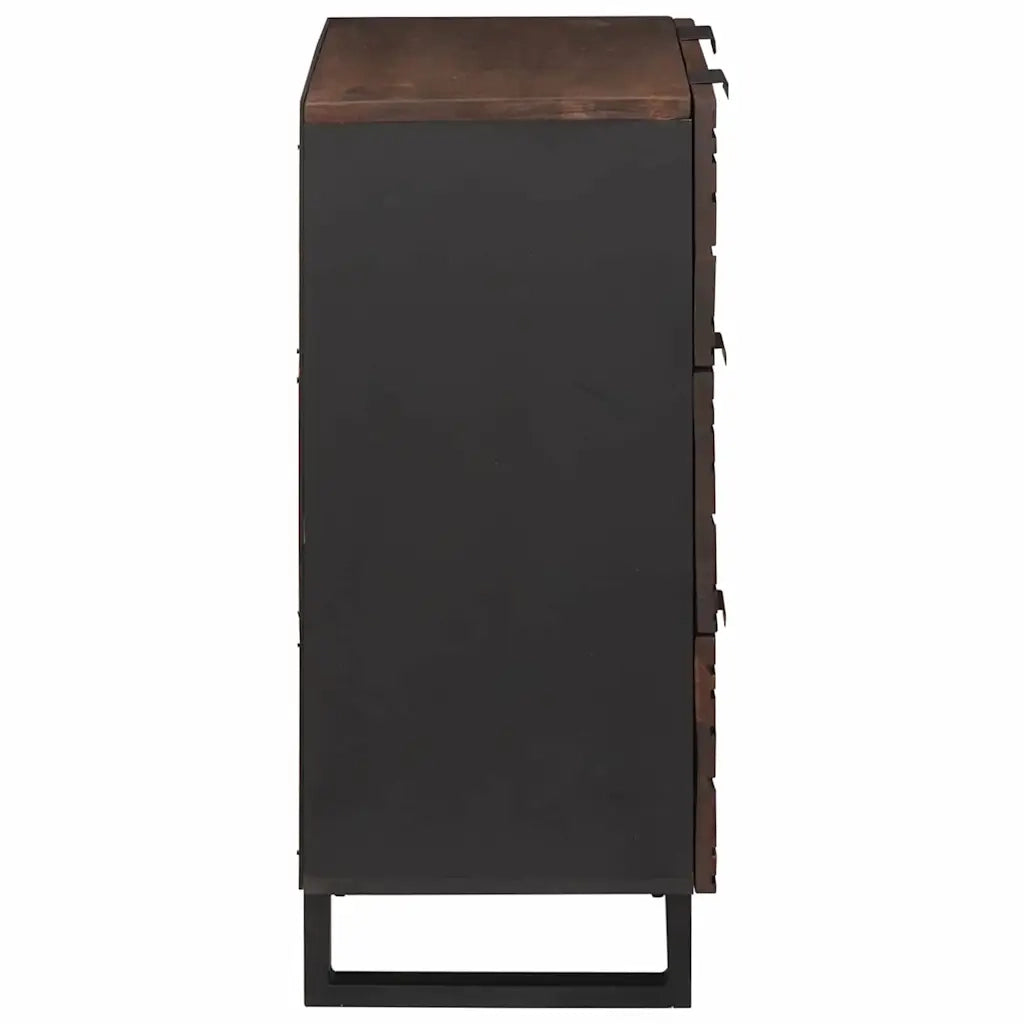 Credenza | Madia | Buffet da pranzo | Armadio da pranzo Marrone 60 x 33.5 x 75 cm Legno massello di mango