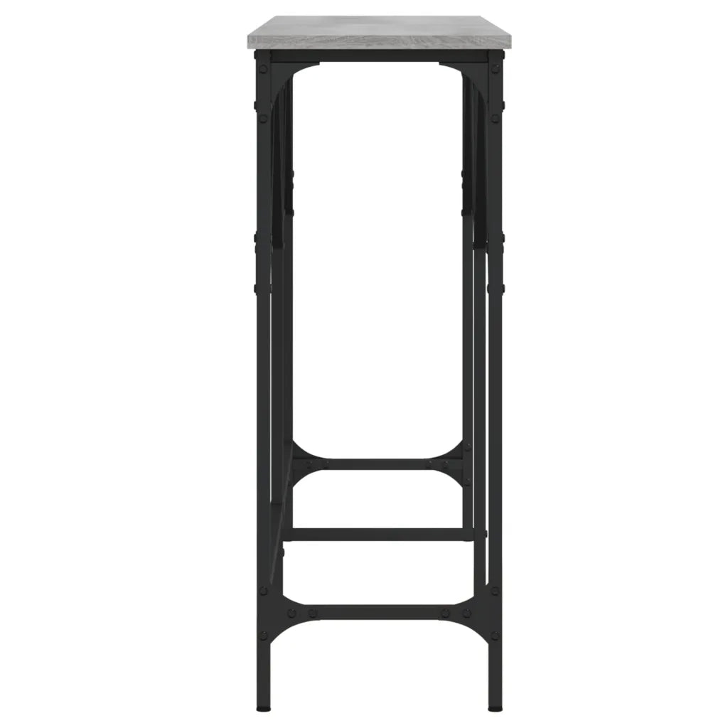 Tavolo Consolle Grigio Sonoma 140x29x75 cm in Legno Multistrato 837760