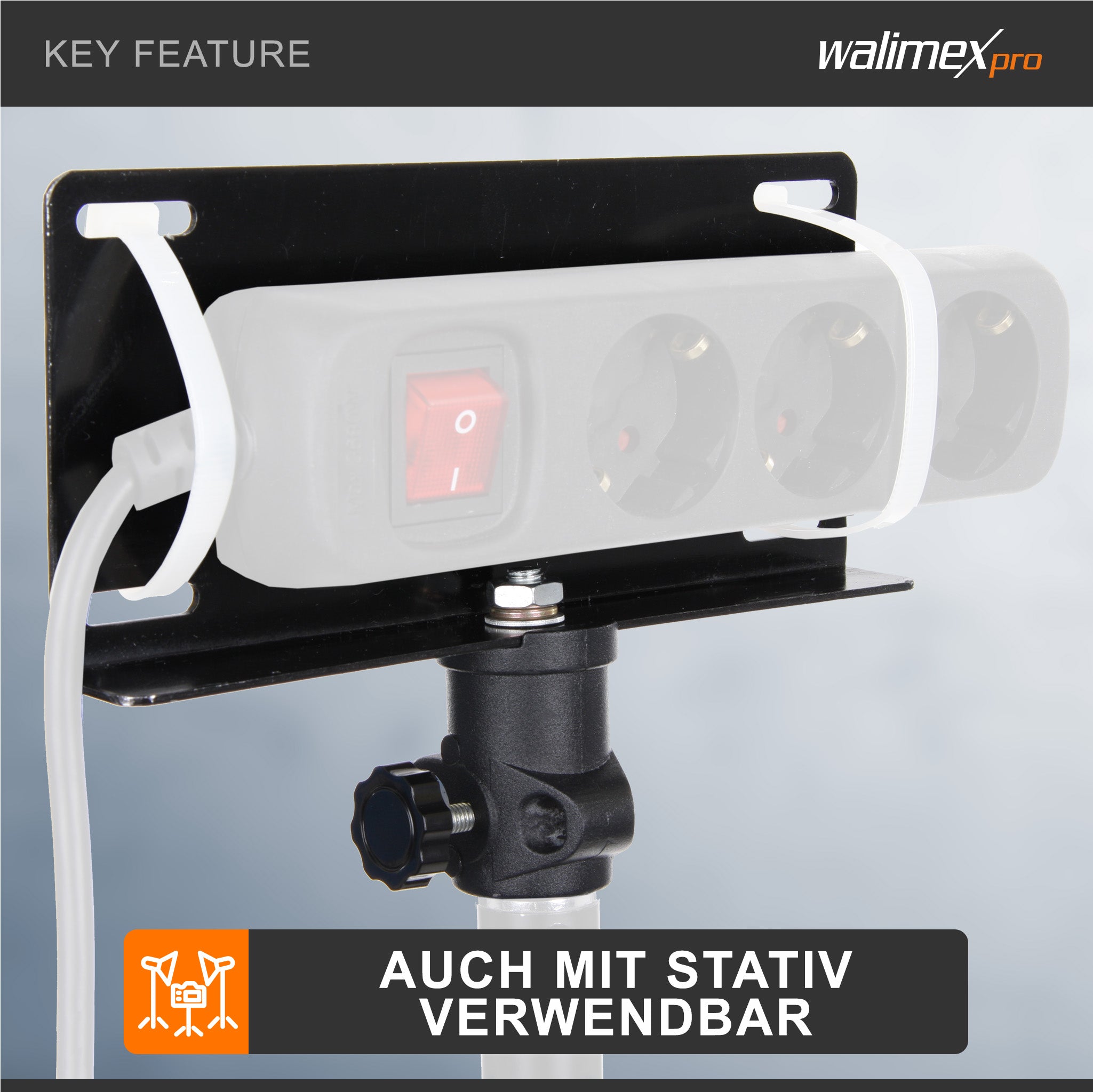 Walimex Supporto per binari a soffitto