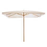 OMBRELLONE IN LEGNO MT.3X2 PALO MM 48 PER ARREDO GIARDINO E BORDO PISCINA