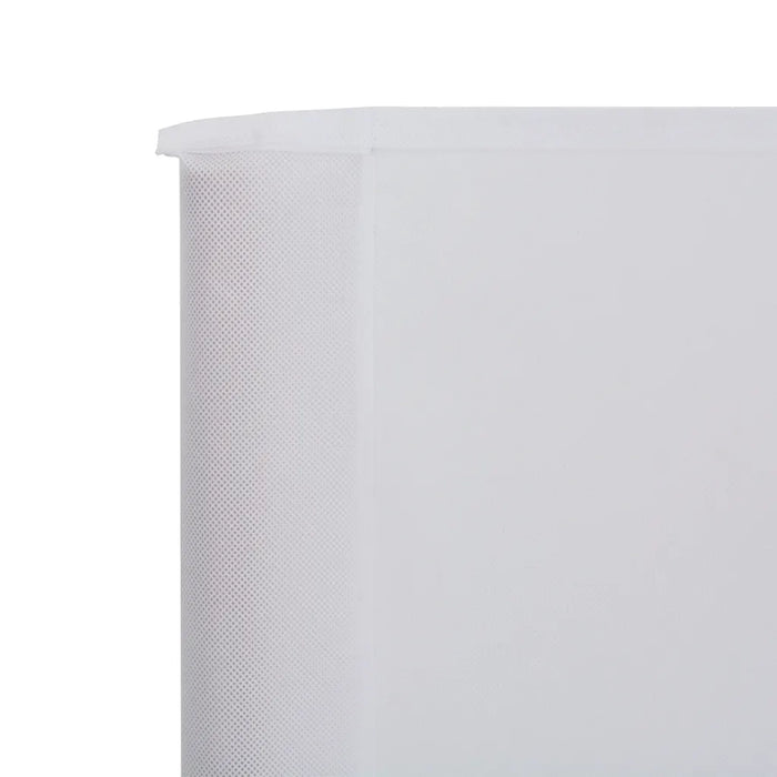 Paravento a 3 Pannelli in Tessuto 400x80 cm Bianco Sabbia cod mxl 18508