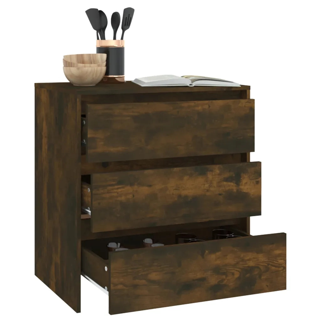 Credenza Rovere Fumo 70x41x75 cm in Truciolato cod mxl 19477