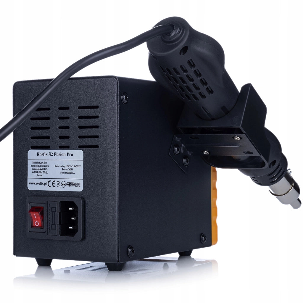 Stazione Saldante 2 in 1 Rosfix S2 Fusion Pro – Hot Air 700W + Saldatore 60W | LCD, ESD Safe, 760W