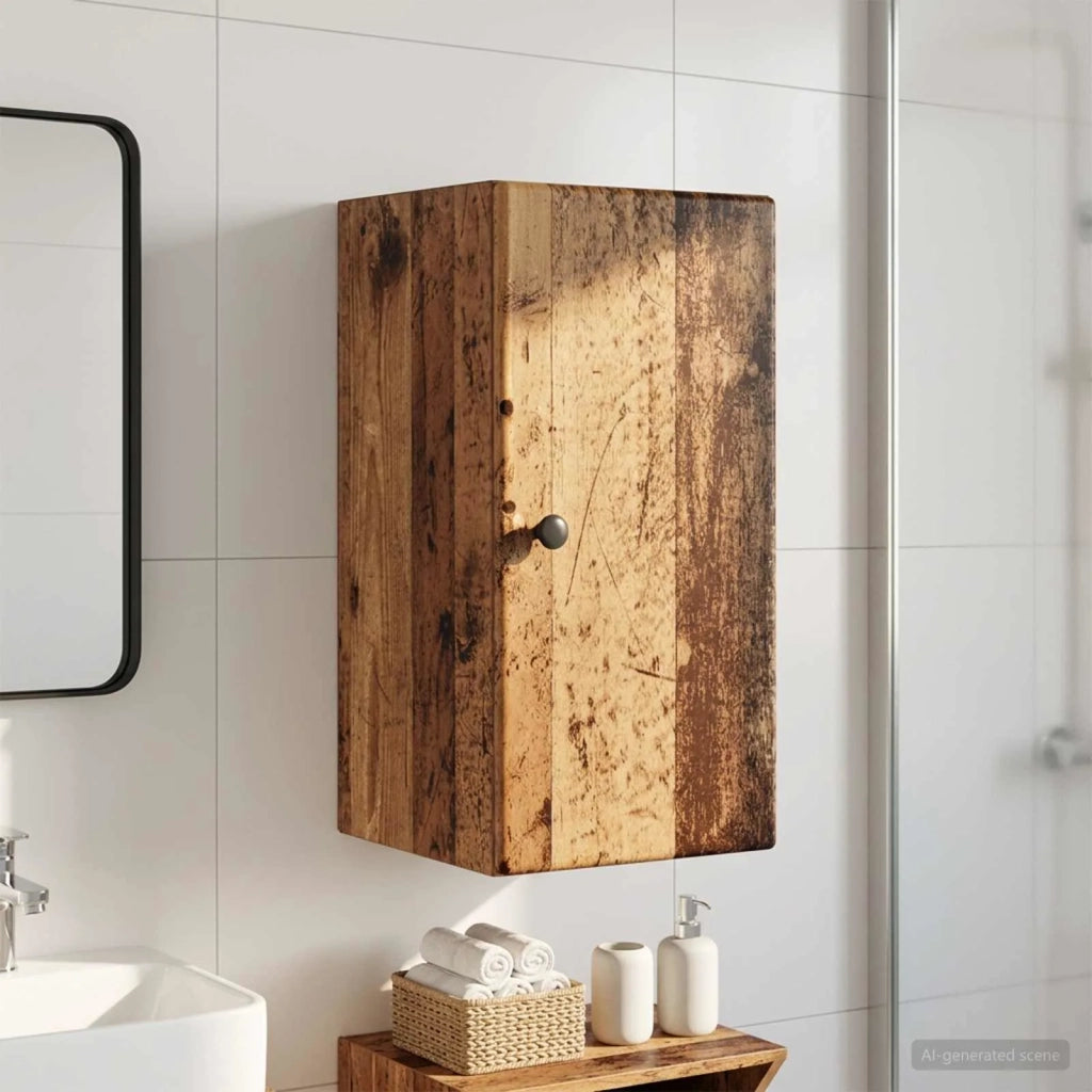 Armadio da bagno a muro BREDA Legno antico 30 x 31 x 59 cm 897473