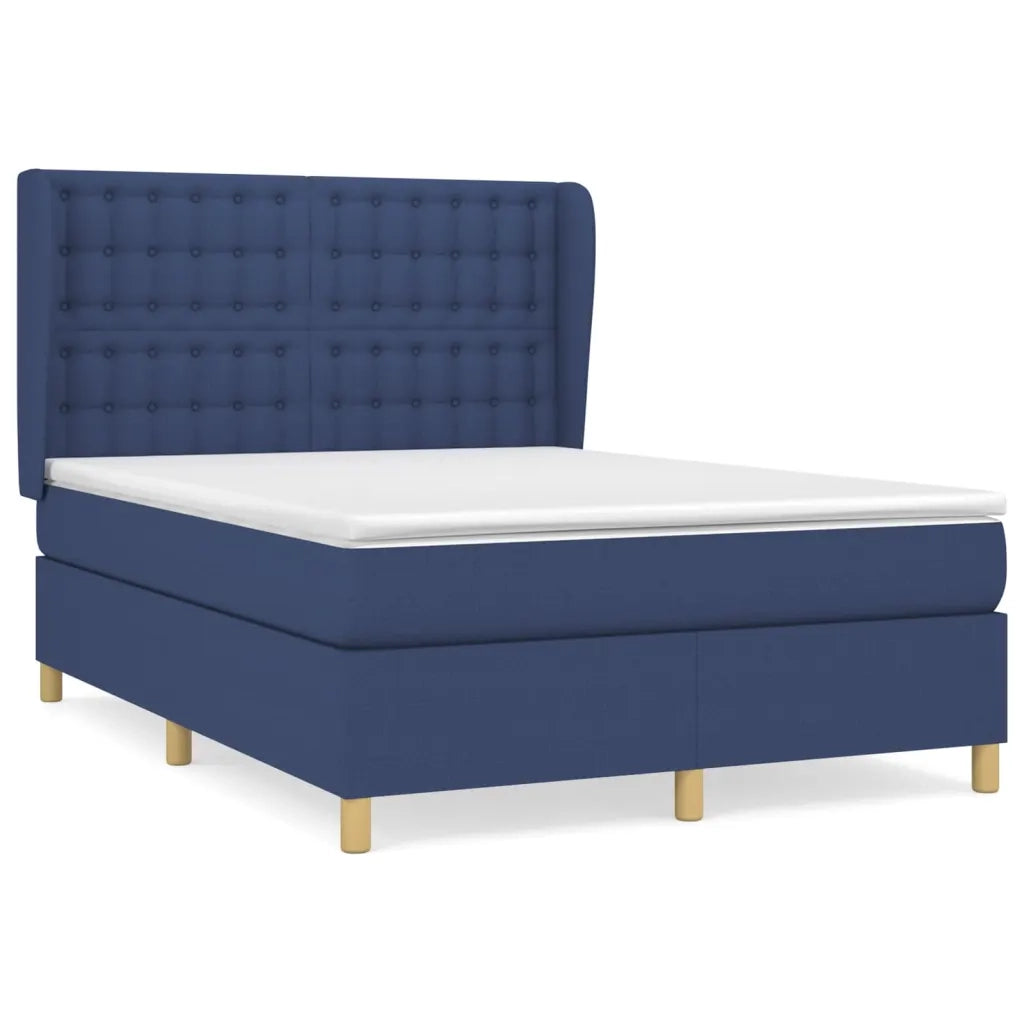 Giroletto a Molle con Materasso Blu 140x190 cm in Tessuto 3128843
