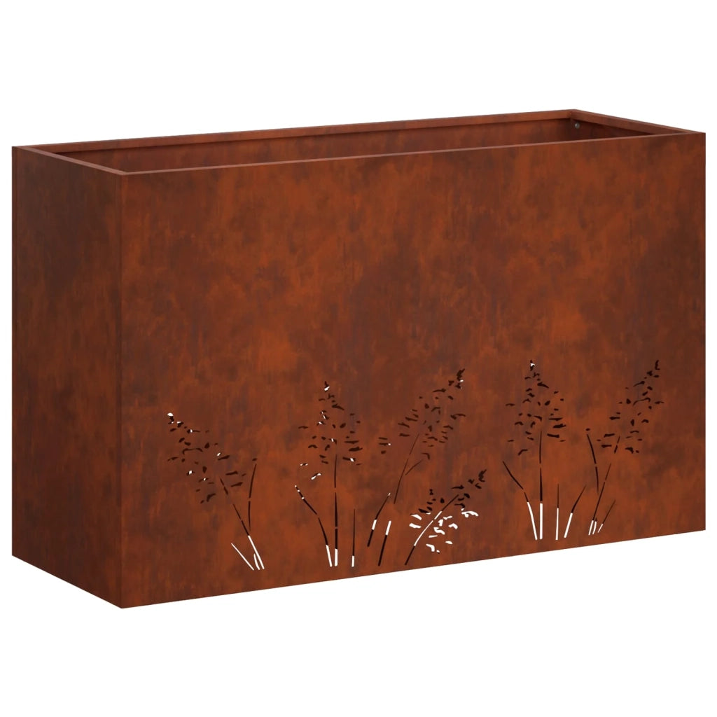 Vaso da giardino Ruggine 80 x 30 x 49 cm Acciaio Corten 8005846