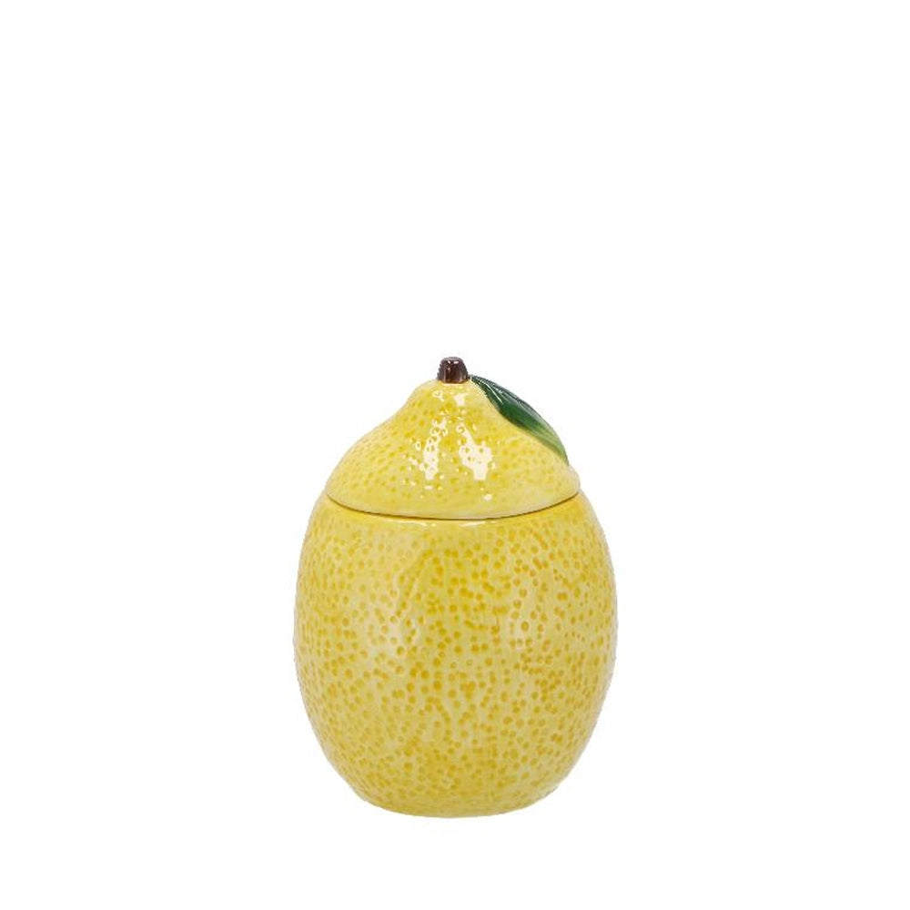 Barattolo da Cucina in Ceramica con Coperchio Lemon 11 x 13,5 cm