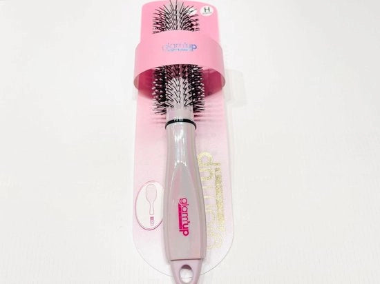 Spazzola per capelli con accessorio di pulizia - Spazzola rotonda per spazzolare - Lucente