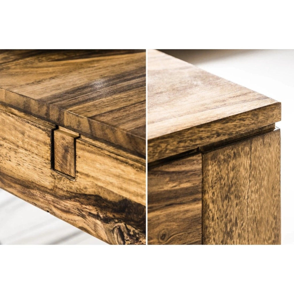 Tavolo da pranzo TAVINA 160–240 cm – Tavolo allungabile in legno massiccio di Sheesham verniciato