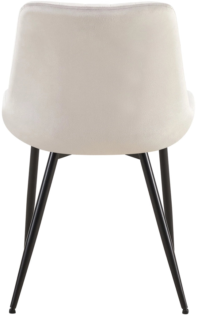 Sedia Rahden in velluto grigio chiaro