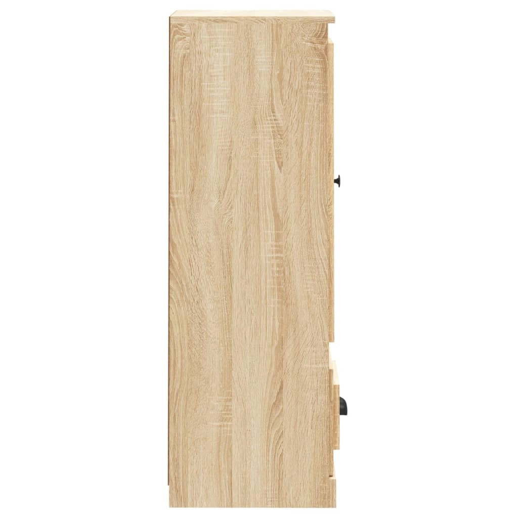 Buffet credenza cassettiera mobiletto mobile contenitore organizer cucina soggiorno salotto rovere Sonoma alto 36 x 35,5 x 103,5 cm legno ingegnerizzato marrone 02_0034053