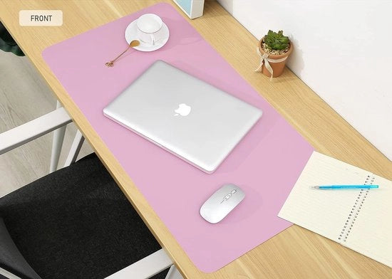 Tavolo da scrivere per laptop, blocco da disegno per ufficio e lavoro da casa - supporto per mouse (Viola e Rosa, 60 * 35cm)