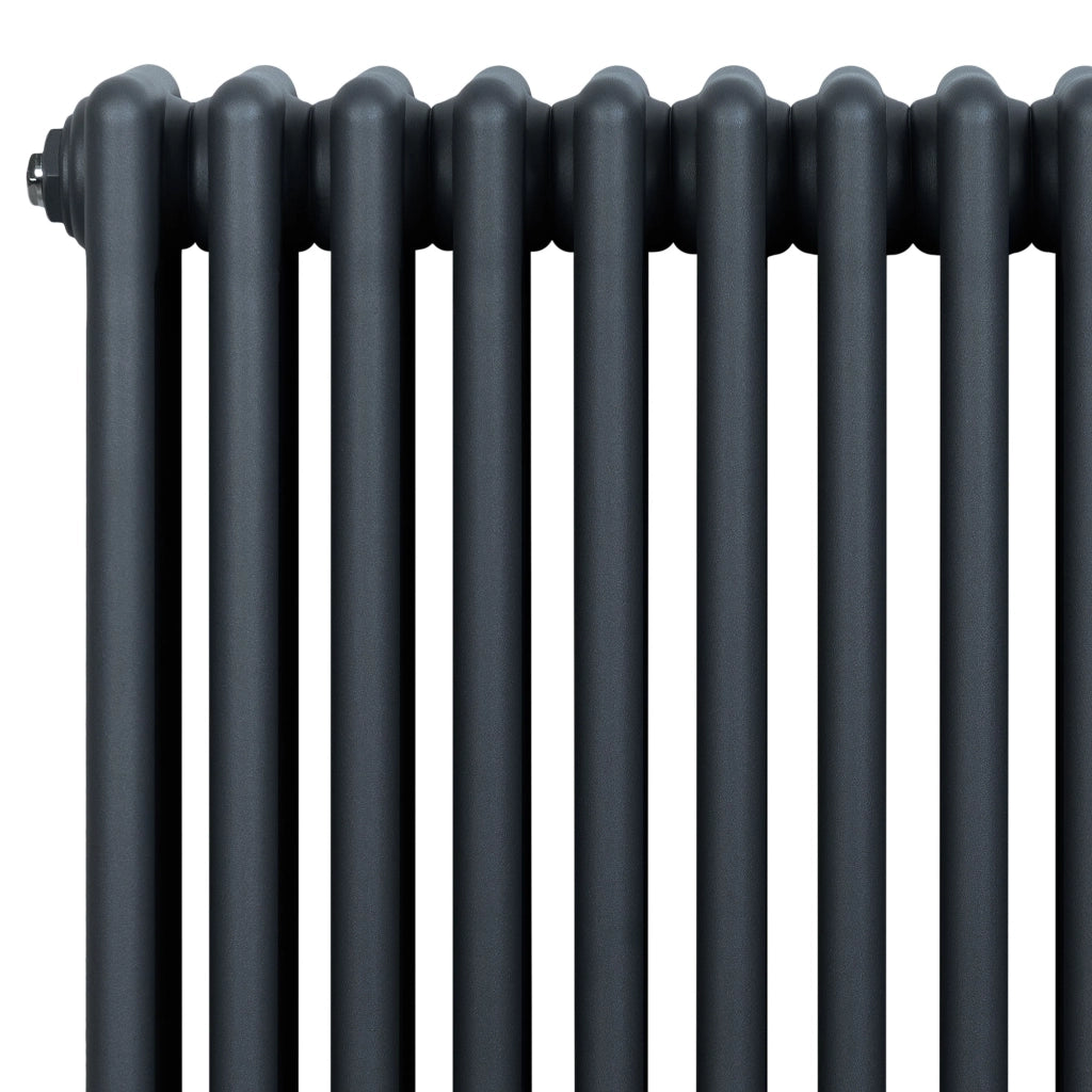 Radiatore Tradizionale 4 Colonne Orizzontale Antracite 300 x 1370 mm
